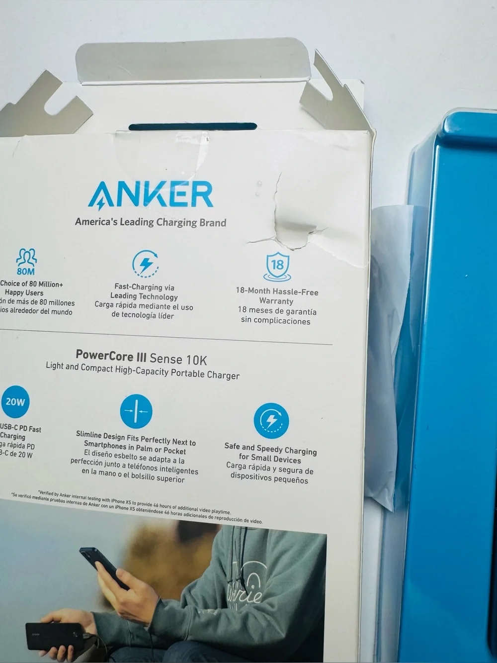 Anker PowerCore III Sense 10K Portable Charger - fast charging super slim